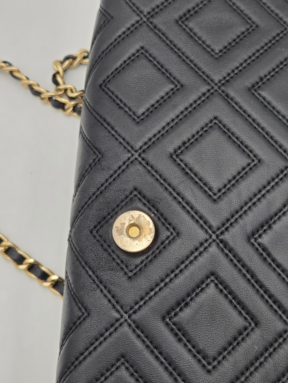 Tory Burch Fleming Farida Charm Bag In Black - Picture 5 of 12